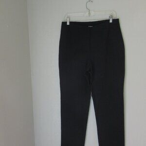 J Jill Black Ponte Slim Leg Pullon Elasticized Waist Medium Pants